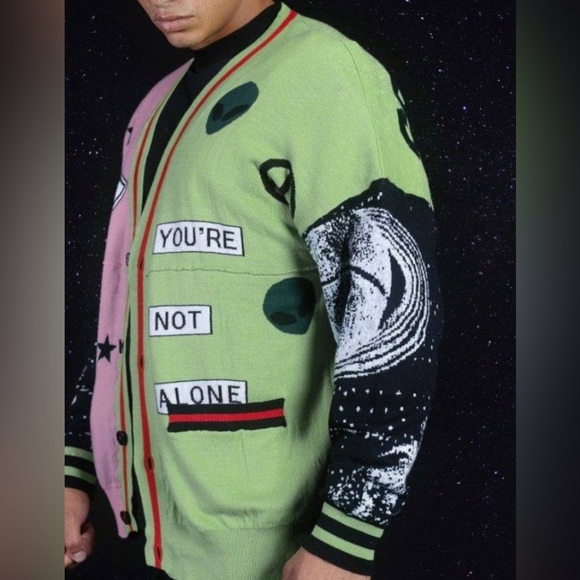 New Spirit Jersey Out of the World Cardigan Unisex Sz XS - Women Medium - Picture 8 of 8